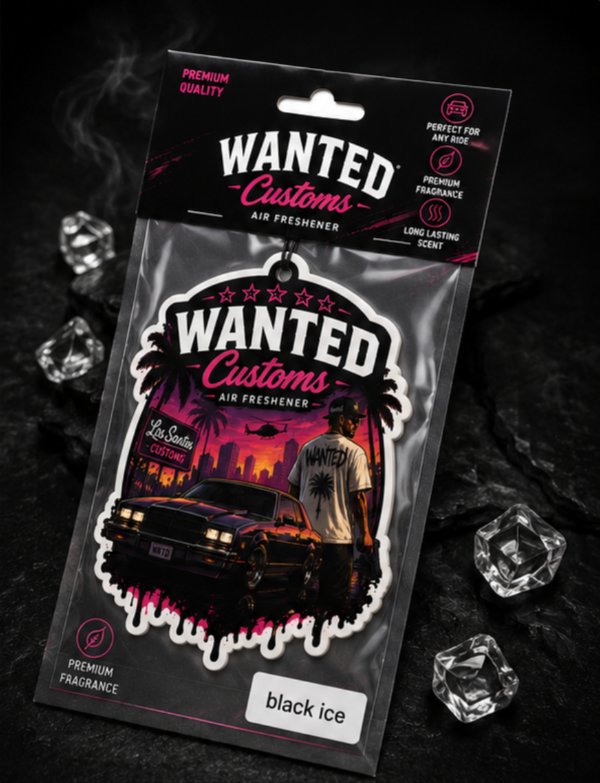 WNTD AIR Black Ice air freshener product packaging
