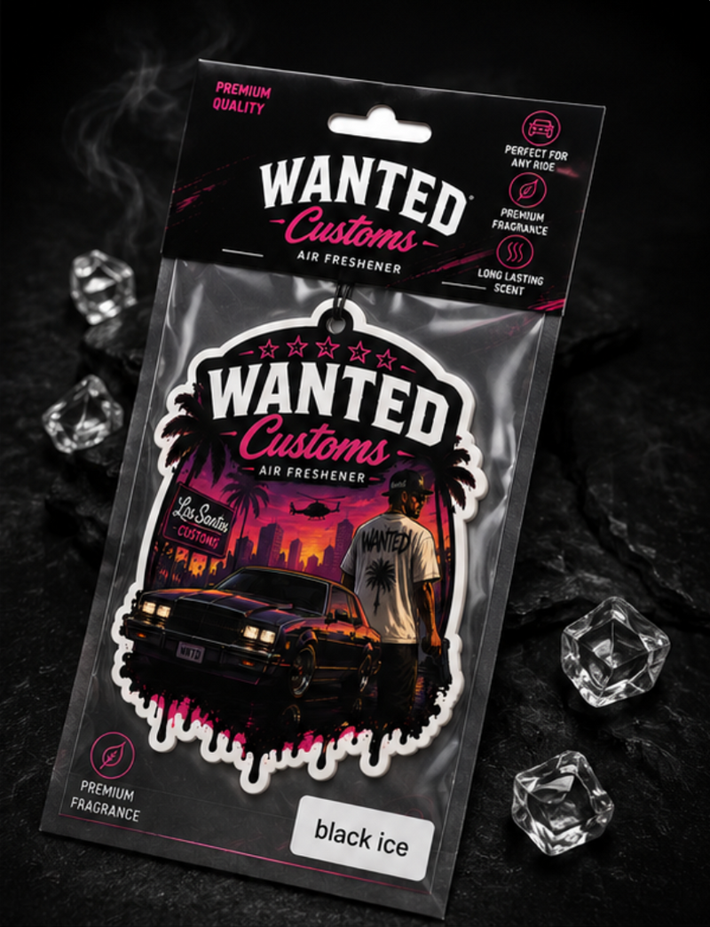WNTD AIR Black Ice air freshener product packaging